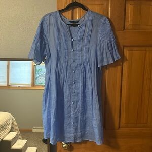Banana Republic Blue muslin dress. Sz. Small